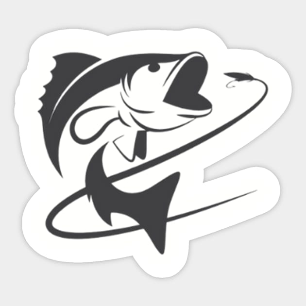 Fish With Hook Sticker by SavvyDiva